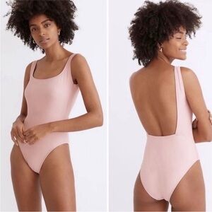Pink One-Piece Madewell Swimsuit
